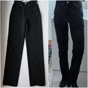 Versace Jeans Couture 1970's Black Medusa Five Poxcket Nylon Jeans